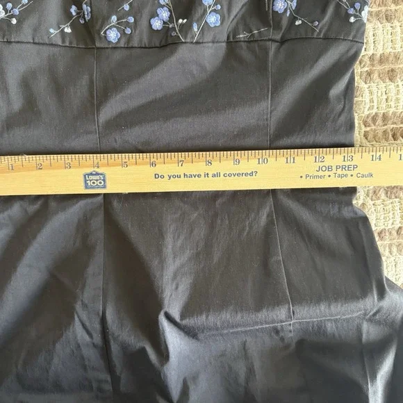 Vtg Y2k Express Floral Babydoll Strapless Formal Dress 3/4 Fairy Whimsigoth - Picture 7 of 8